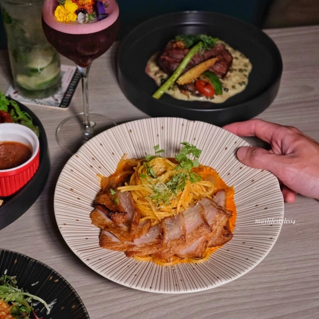 韓式松阪豬義大利麵